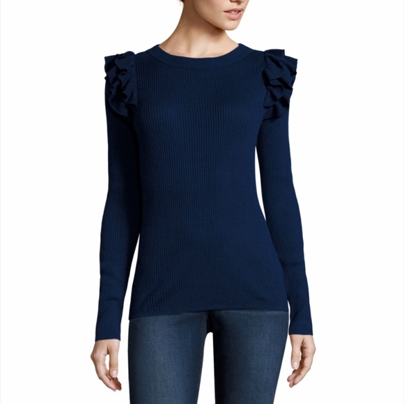 STYLUS Sweaters - NWT WOMENS STYLUS SWEATER BLUE